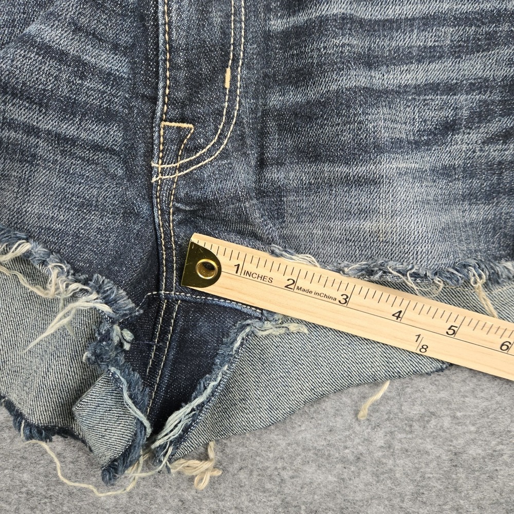 American Eagle Shorts Women's Size 8 Regular Cut Off Distressed Stretch Mid Rise - Picture 6 of 8